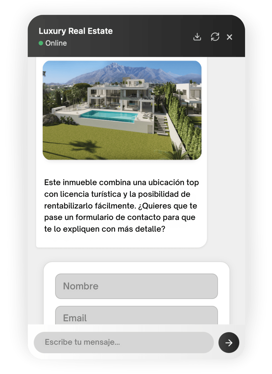 Formulario de captación de contactos